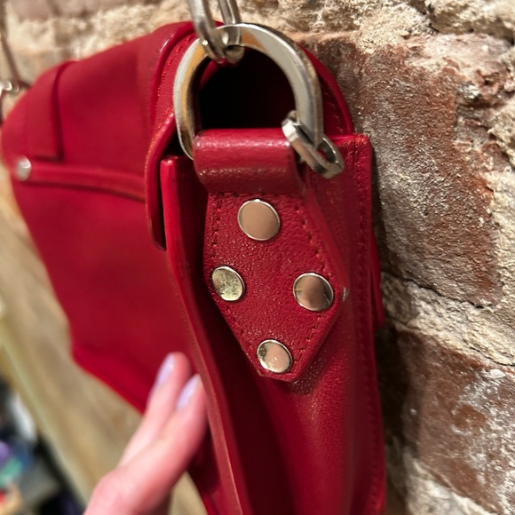 Proenza Schouler PS1 Crossbody Bag Red Leather Silver Hardware - Picture 8 of 10